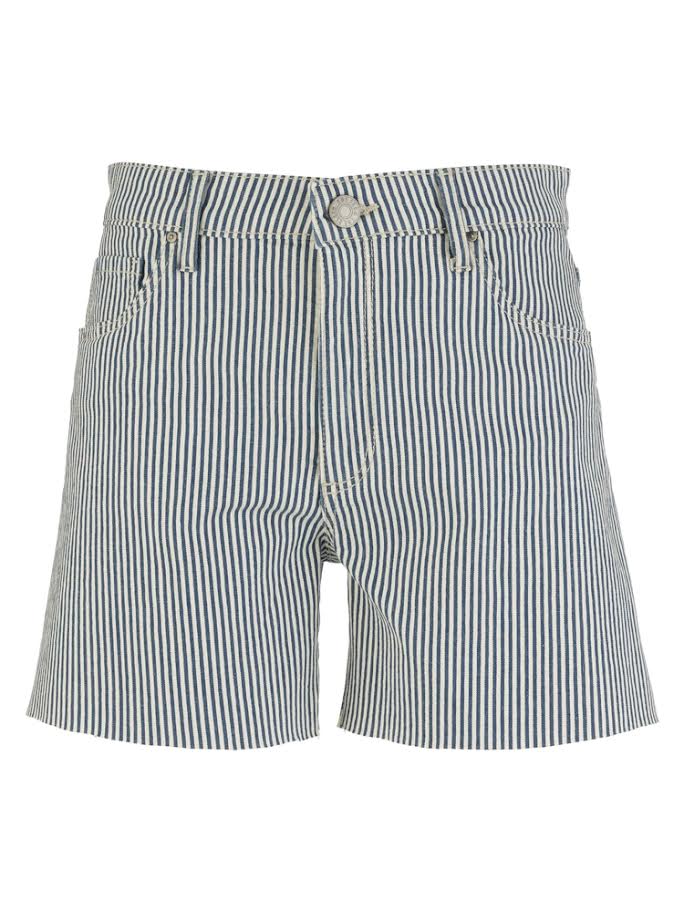 Striped shorts on a white background